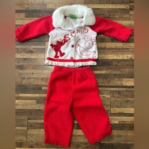 Sesame Street Red and White Cozy Set